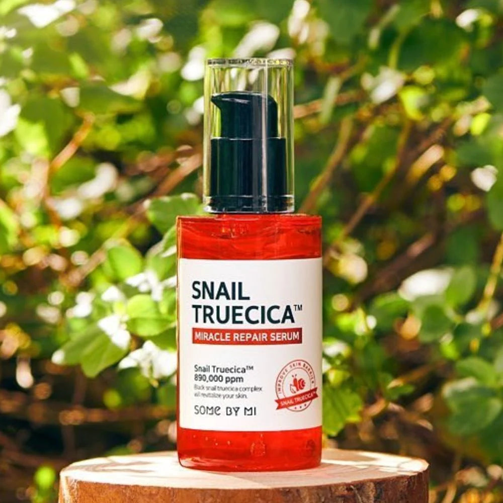 SOME BY MI Snail Truecica Miracle Repair Serum - Removes Acne Scars & Blemishes - Skin Type - All Skin Types and especially used for Anti Aging, Wrinkles and Fine Lines.