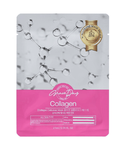 GRACE DAY Traditional Oriental Mask Sheet - Collagen 27ml - Skin Type - All Skin Types and especially used for Anti Aging, Wrinkles and Fine Lines.