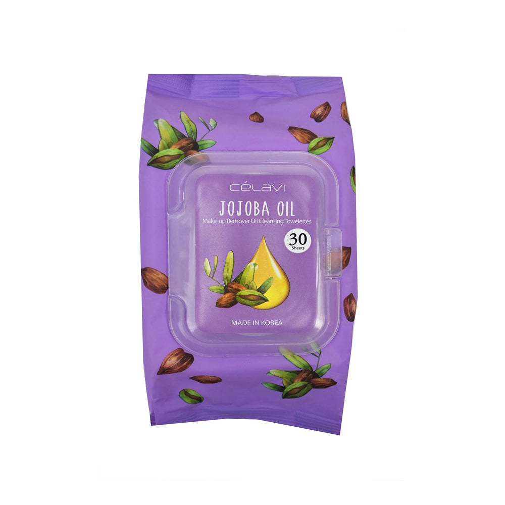 Celavi - jojoba oil - makeup remover oil cleansing towelettes