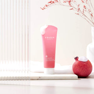 Frudia pomegranate Nutri-moisturizing cleansing foam -145ml - Skin Type - Dry and Dull Skin, Anti Aging, Fine Lines, Wrinkles.