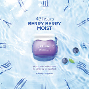 Frudia blueberry hydrating cream -Mini- 10g - Skin Type - Dry & Dull Skin, Oily Skin, and Sensitive Skin.