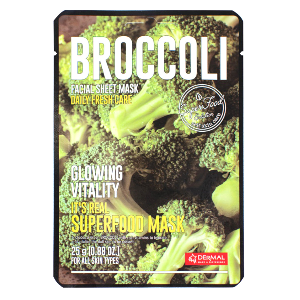 DERMAL It's Real Superfood Mask [BROCOLI]