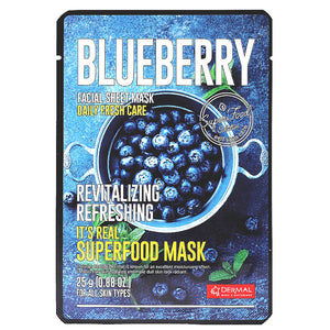 Dermal It's Real Superfood Mask [BLUEBERRY]