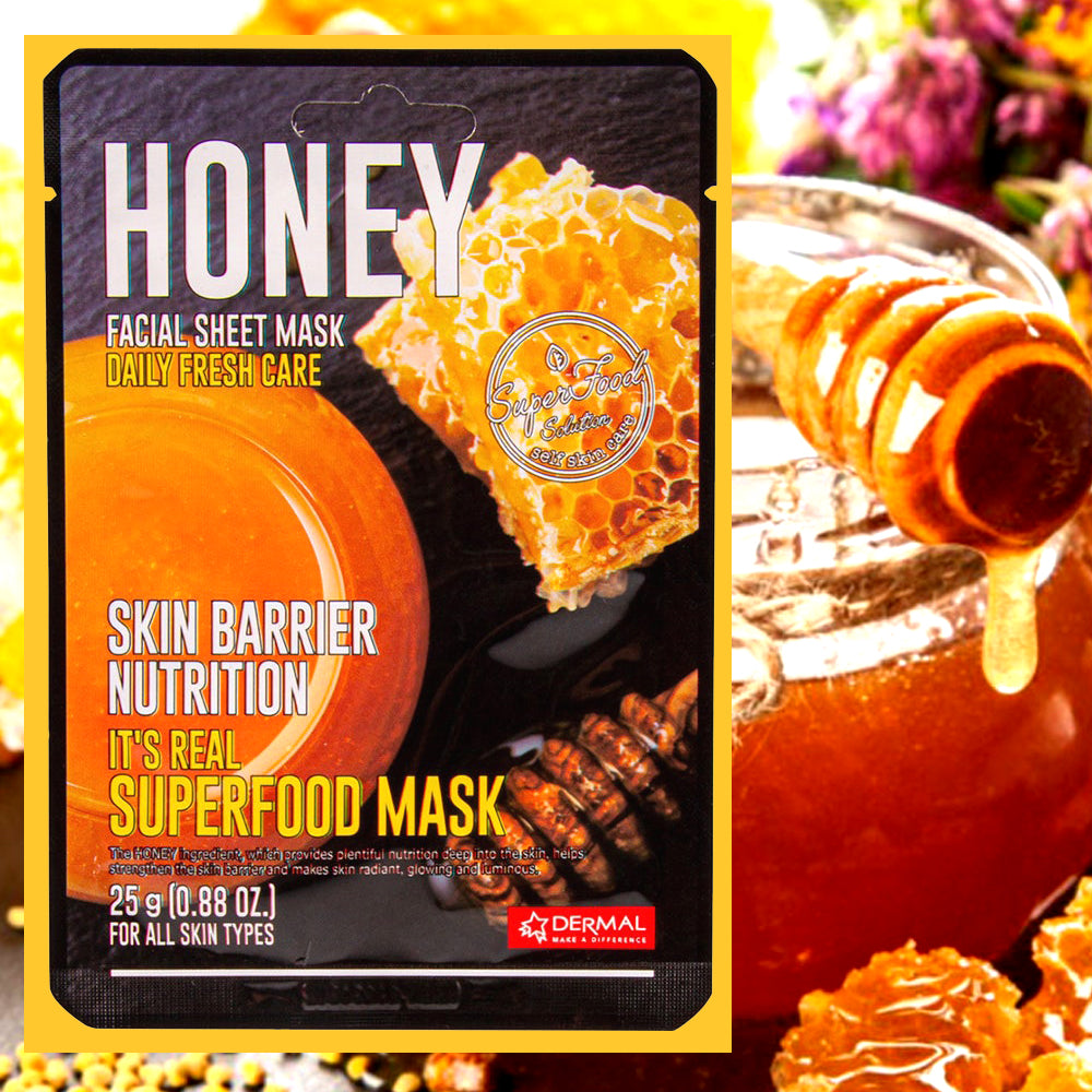 Dermal- It's Real Superfood Mask [HONEY]