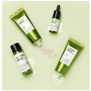 SOME BY MI Super Matcha Pore Care Starter Kit - Skin Type - Oily and Acne Prone Skin, Large Pore Skin.