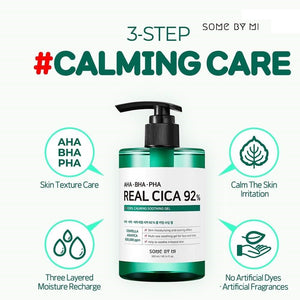 SOME BY MI -AHA, BHA, PHA Real Cica 92% Cool Calming Soothing Gel - Skin Type - All Skin Types especially Sensitive Skin.